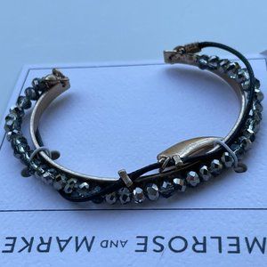 Melrose And Market Women Bracelet Fashion Wrist Band Cuff Beaded Tooth Charm New